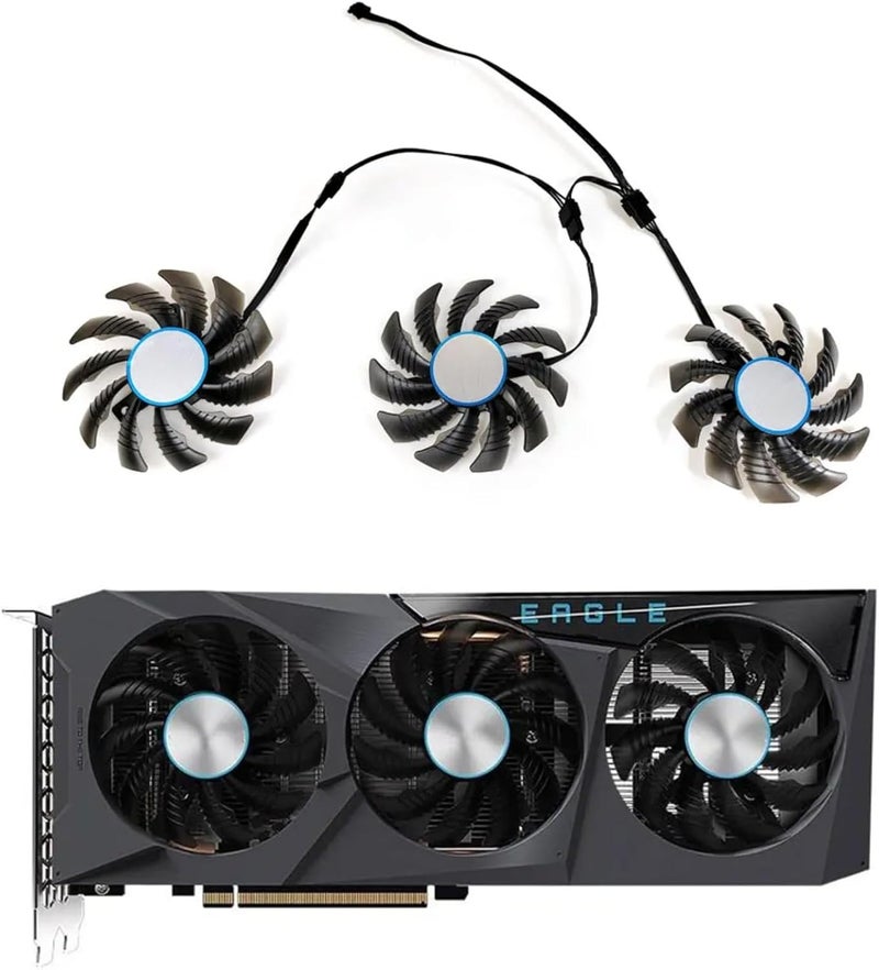 LTANDBR مروحة تبريد بديلة 75MM PLD08010S12H لبطاقة الرسوميات Gigabyte Radeon RX 6600 6700 XT RTX 3070 Ti Eagle - Image 1